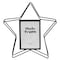 Fabulaxe Modern Star Shape Black Metal Decor Photo Frame for Tabletop Display, 4 x 6 QI004498.BK.L - alternate 4